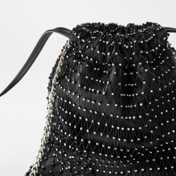 ZARA Sparkly & Shine Rhinestone Bag FINAL PRICE - Picture 3 of 8